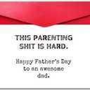 Fathers Day Gift from Wife, Funny Fathers Day Card for Husband, Snarky Humor Card for Dad (Awesome Dad)