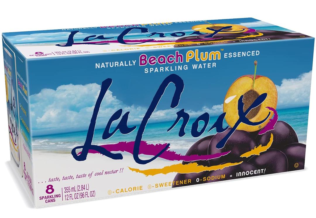 La Croix Sparkling Water, Beach Plum, 12 Fl Oz (pack of 8) BB 03/26/27