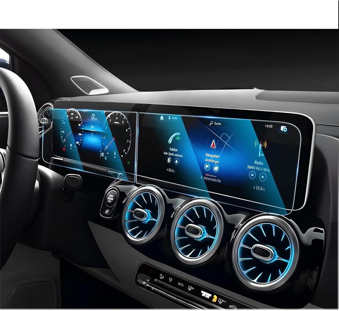 CDEFG Tempered Glass for 2020-2024 2025 Mercedes Benz GLA GLB CLA250 2022-2024 EQB Screen Protector, 10.25" Touchscreen, for EQB GLB GLA CLA 250 Accessories