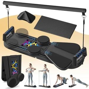HosculAB Pilates Board - Pilates Reformer Set, 7 in 1 Pilates Boards for Home Workout, Portable and Foldable Pilates Reformers Machine, Multifunctional Pilates Board for Women
