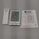 Indoor Outdoor Thermometer Hygrometer Wireless Weather Station, Temperature Humidity Monitor Battery Powered Inside Outside Thermometers with 330ft Range Remote Sensor and Backlight Display (White+Grey)