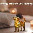Dog lamp,Labrador Lights, Cute Pet Resin Dog Desktop Night Lights, Vintage LED Table Lamps Home Decor, Animal Series Art Night Lights for Christmas Birthday (Labrador)