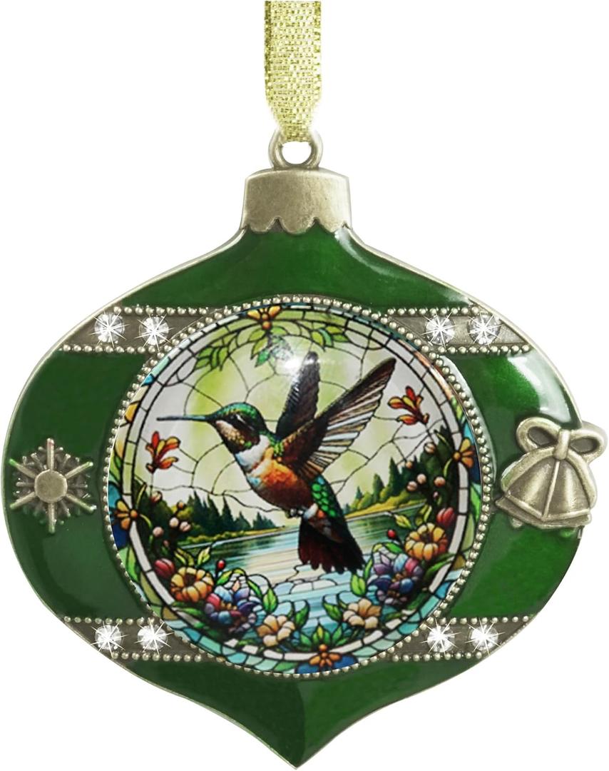 XUTAI Flying Hummingbird Flowers Christmas Ornaments Creative Glass Ornament Metal Christmas Tree Ornaments Christmases Holidays Hanging Ornaments Home Decoration XUTAI Flying Hummingbird Flowers Christmas Ornaments Creative Glass Ornament Metal Christmas Tree Ornaments Christmases Holidays Hanging Ornaments Home Decoration