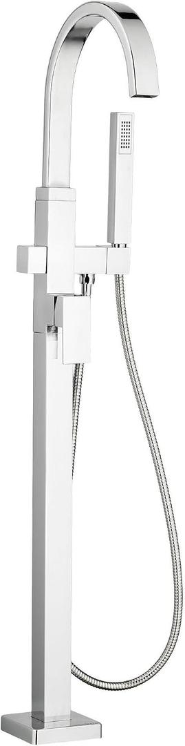 American Standard T184951.002 Contemporary Square Freestanding Tub Faucet for Flash Rough-in Valve, Polished Chrome