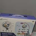 Baby Crib Mobile with Music and Light, Crib Toy with Remote Control  Timming Function, Projector Rotating Hanging Rattles Toys Baby Mobile Gift Toy for 0-24 Moths Boys and Girls (blue)