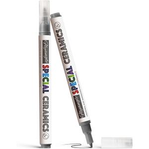 Underglaze Pen for Ceramics, Underglaze Marker for Pottery Glaze, Pottery Pen, Porcelain, and DIY Ceramic Decorating - BlackClassic Hard Tip-1PK