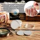50 Pcs 38 mm Acrylic Silver Dollar Case, Coin Capsules Coin Storage Cases Silvers Bar Capsule Holders Clear Dollar Coins Holder Coins Collection Supplies for Morgan, Peace, IKE Silver Dollars