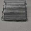 MEIQIHOME 4 Tier Expandable Spice Rack Organizer (11.4 to 22.8 Inch) Step Shelf Spice Storage Holder, for Kitchen Cabinet Countertop Cupboard Pantry, Metal, Chrome