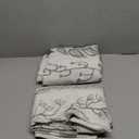 MEETSKY Sage Green Curtains 72 Inches Long 2 Panels Boho Curtains for Living Room Light Filtering Patterned Drapes for Bedroom Linen Style Back Tab Leaf Print Window Treatment, 50 Wide Each Panel