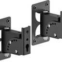 Metal Universal Speaker Wall Mount for Surround Sound Speaker Mounts - Swivel & Tilt Adjustable Wall Mounts for LG, Samsung, Vizio, Roku, Sony Speakers Mounting Bracket Hold up to 30lbs, 2 Pack
