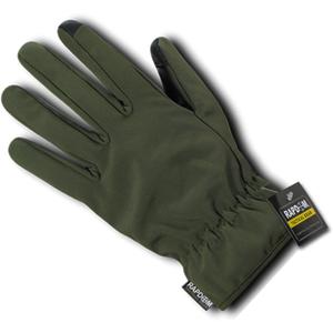 Rapdom Tactical Soft Shell Winter Gloves (Medium, Olive Drab)