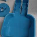 VANNON Small Animal Hanging Automatic Food Dispenser, 35oz Gravity Pet Feeder for Cage, Food Bowl for Rabbit Puppy Cat Ferret Guinea Pig Chinchilla Parrot (Blue)