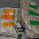 48 Inch 2.5D Gold Lighted Christmas Deer Decorations 3-Piece Outdoor Holiday Decorations Reindeer Set with 145 Warm White LEDs, Large Yard Display for Garden, Storefront