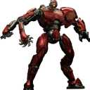 Pipigirl x Empire Sky Studio 1/12 Pacific Rim Mech Action Figure, Boxed Assembly Unique Figure Idea, 5In Collectible Mecha Action Figures Kits (Red)