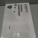 Titanium Cutting Board Double Sided Food Grade, Pure Titanium/PP for Kitchen, Cutting Board Easy to Clean[15.5*10.5+12*8.5] (Silver)