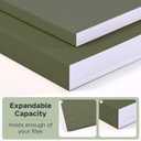 50pcs Green Hanging File Folders,Filing Cabinet, Letter Size with 1/5-Cut Adjustable Tab Durable, 50 pcs Per Box