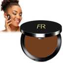 Cream To Powder Foundation by Flori Roberts, Full Coverage for Women of Color or Deeper Skin Tones, Long Lasting Makeup, Matte Finish, Covers Uneven Complexion and Hides Imperfections, 0.30 oz (Sepia)