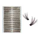 2 x Lash Clusters 3D Fake Eyelashes Clusters DIY Individual Eyelash Clusters Thin Invisible Lash Band（MagicBrown）