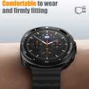 3 in 1 Metal Case for Samsung Galaxy Watch 8 40mm with Screen Protector, Rugged Metal Bumper [Turning into Classic Upgrade] with 9H Tempered Glass Film + Back Cover for Galaxy Watch 8 40mm