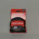 CRAFTSMAN 25-Ft Tape Measure with Fraction Marketing, Retractable, Manual-Locking Blade (CMHT37443S)