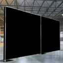 Adjustable Heavy Duty Portable 10FT X 20FT Pipe and Drape Backdrop Kit (Black Drape) Quick Set Up Without Tools for Wedding&Party&Event&Photography&Show&Display
