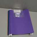 Amazon Basics Hanging File Folders with Adjustable Tabs for Document Organization, Letter Size, Assorted Jewel-tone Colors, 25-Pack