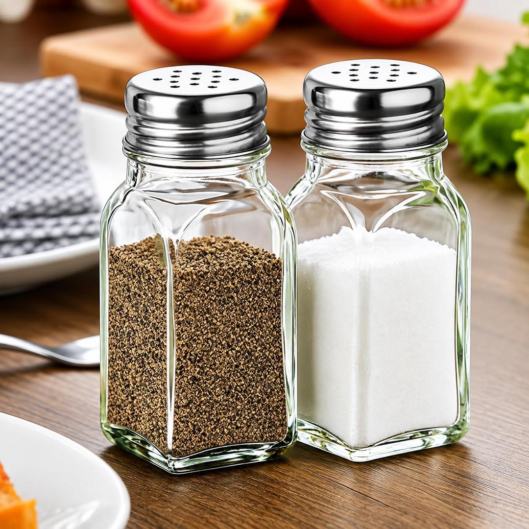 10pcs Transparent Glass Spice Bottles for Seasoning and Storage Food-grade Condiment Jars Easy Pouring Design for Kitchen and Dining Room Use