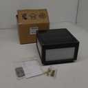 Solar Post Lights, 9.8" Modern Pillar Lights Outdoor, Dusk to Dawn Column Light Waterproof, 3000K Square Lamp Fence Posts Cap LED Light Landscape Lighting for Patio Garden Deck Outside Columns