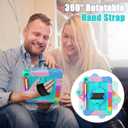 iPad 10th Generation Case 10.9 Inch 2022, Durable Lightweight Shockproof Protective Cover with [Pencil Holder][360 Rotating Stand][Shoulder Strap] for iPad 10th Gen 2022 - Turquoise