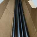 Double Curtain Rod 72 to 144 Inch, HOTOZON 1 Inch Telescoping Double Curtain Rods for Windows, Heavy Duty Double Drapery Rod with Simple Cap Finials, Black