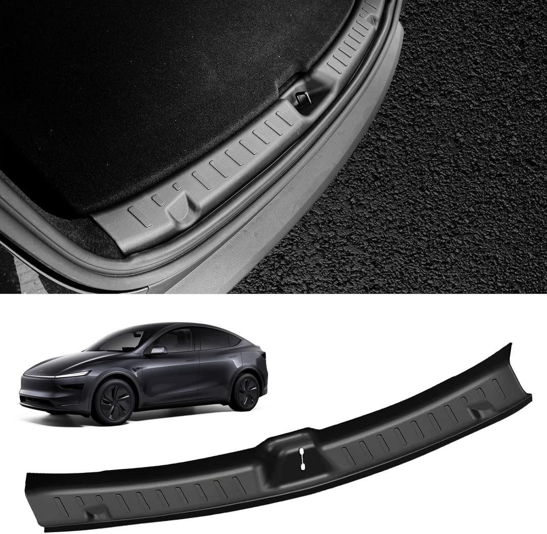 Rear Trunk Sill Guard Covers for Tesla Model Y 2025 PP Rear Bumper Guard Protector Trunk Bumper Sill Cover for Tesla Interior Accessories
