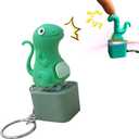 Lizard Keychain Sound, 2026 New Adults Keyboard Clicker Lizards Fidget Toys, Fun Rechargeable Keychain with Colorful Lights, Portable Stress Reliever for Anxiety & Sensory Fun (Lizard)