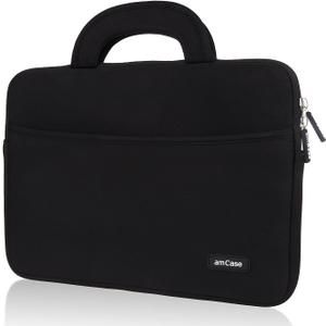 amCase 13.3-inch Laptop Case/Sleeve for Samsung Chromebook 2 /MacBook Air/Pro Retina Display/Toshiba Chromebook/Lenovo Yoga13 /ATIV Book 9 /Ultrabooks (Black) Protective Neoprene Cushion with Handle