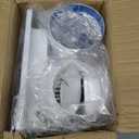 LANMEL Bathroom Exhaust Fan with Light, 10" Panel Bathroom Ceiling Ventilation Fan (8x8 Mount), 112 CFM 1.0 Sones, Quiet Square Bath Fan Light Combo for Bathrooms, Shower, Office, Restroom Etc