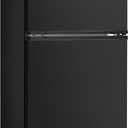 Midea WHD-113FB1 Double Door Mini Fridge with Freezer for Bedroom Office or Dorm with Adjustable Remove Glass Shelves Compact Refrigerator, 3.1 cu ft, Black, 3.1 cubic feet