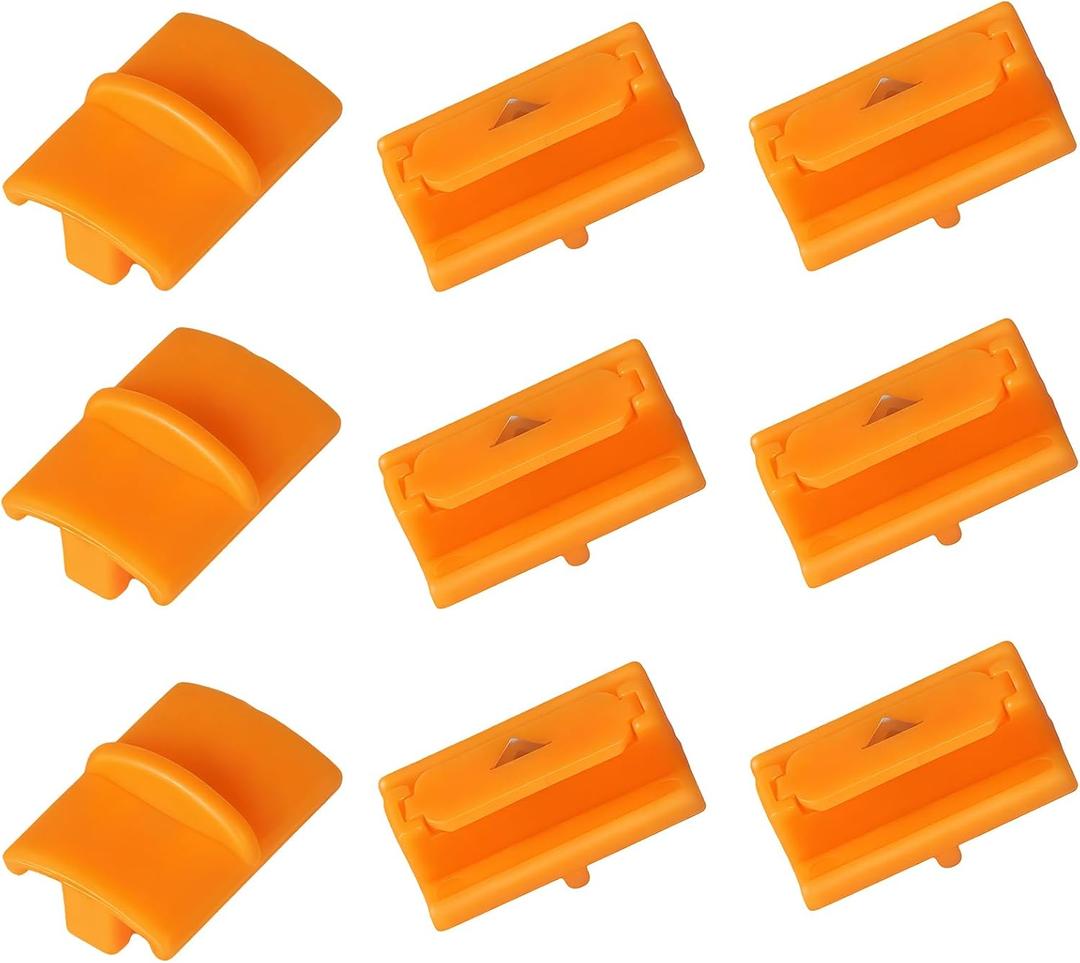 9-Pack 157400-1001 Titanium TripleTrack Blades Replacement for Fiskars SureCut & Precision Paper Trimmer | Compatible with Style, 12" Portable Craft Paper Cutter (Relace Model 196870-1005)