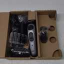 Braun Beard Detail Trimmer, Hair Clippers for Men, Cordless & Rechargeable, Mini Foil Shaver with Gillette ProGlide Razor, Silver, 10 Piece Set