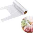 Food Storage Bags,Ties Bulk Freezer Storage Bags Gallon Size 28x25cm for Bread, Vegetables, Disposable Twist Tie Storage Pack of 200