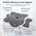 Sleep Apnea Pillow, Ergo Pillow for Sleep Apnea, Cervical Neck Pillow for Neck Pain Relief, Sleeping, and Snoring Relief, Orthopedic Therapy Memory Foam Contour Cooling Pillow for Side, Back