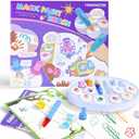 MINDNOOK Magic Brush Painting Set for Kids, Mess Free Art Station with Color-Changing Brush for Creative Learning at Home & School, Gift for Toddlers Ages 3,4,5,6,7,8,9, Medium