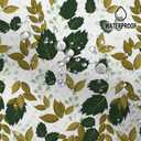Leaves Shower Curtain Tropical Jungle Plant Curtain Set for Bathroom Modern Natural Botanical Green Leaves Shower Curtain with Hooks Waterproof Fabric Decor 72x78 Inch