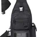 Concealed Carry Bag for Men,Gun Sling Bag Multifunctional CCW Bag EDC Shoulder Crossbody Backpack Gun Bags for Handguns With Holster