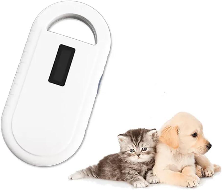 Rechargeable EMID Animal Handheld Reader, Pet Microchip Scanner, Cat Chip Reader Identification with USB Connect, Stable OLED Display and Data Storage, for Animal/Pet/Dog/Cat/Pig