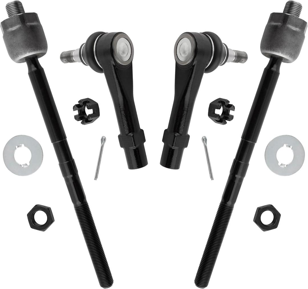 4pcs Front Outer Tie Rod End ES3667 Front Inner Tie Rod End EV81003 Suspension For FORD EXPLORER SPORT 2001-2003 All Models, For FORD EXPLORER SPORT TRAC 2001-2005 All Models