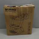 Potty Training Seat, SKYROKU Upgrade Toddler Toilet Seat for Kids Boys Girls, 2 in 1 Potty Training Toilet, Splash Guard Anti-Slip Pad Step Stool,New Sector-Shape Stabilized Base (8899+Grey)