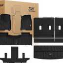 3W Floor Mats & Cargo Liner & Seat Back Mats for 2021-2026 (Only 7 Seats) Chevrolet Chevy Tahoe/GMC Yukon (Not Fit Yukon XL)/Cadillac Escalade (Not Fit Escalade ESV),All Weather Full Set Car Mats