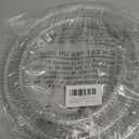 Suction Hose 3/4"ID x 5ft Reinforced Tubing PVC Clear Wire Vinyl Tubing,Heavy Duty Spiral Steel Flexible Hose,Dust Collection Boat Marine Pump, Drain