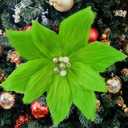 6PCS st Easter Picks Decorations Furry Shamrock Ornaments for Tree Funny Green Flower Stem Floralfor Garland vase Centerpiece Tables Wreath Fireplace Door dcor