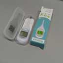 Boncare 9 Seconds Basal Body Thermometer for Ovulation, Oral Thermometer for Adults and Kids - Accurate Rectal Thermometer, with Fever Alarm and Large Display (Rice-White)