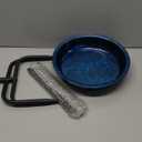 Freestanding Birdbaths Bowl for Outside, Standing Garden Bird Bath Feeder & Bird Bath Bowl, Detachable Decoration Spa Birdfeeder for Outdoor Garden Patio Yard Lawn (Blue)